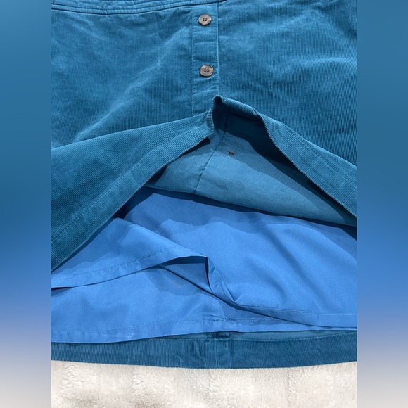 J. Crew Blue Button-Front Mini Skirt - Picture 7 of 13